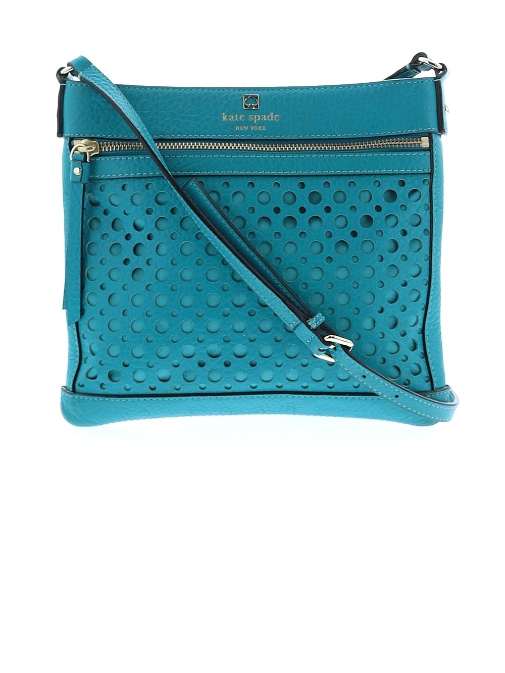 EUC Kate Spade Women’s Turquoise Leather Crossbody Bag